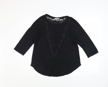Womens UK Size M Ginger G Black Pullover Jumper