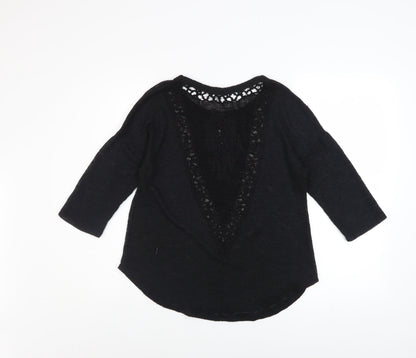 Womens UK Size M Ginger G Black Pullover Jumper