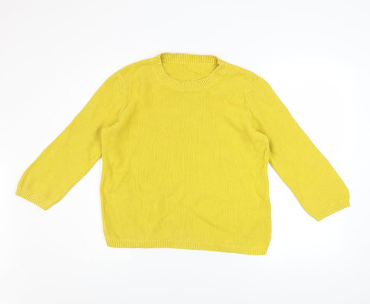 Womens UK Size M Hobbs Yellow Pullover Jumper