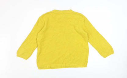 Womens UK Size M Hobbs Yellow Pullover Jumper