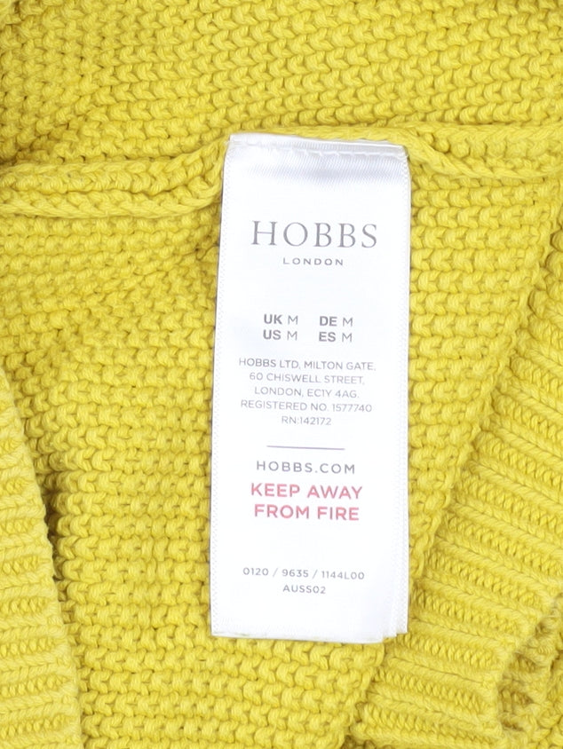 Womens UK Size M Hobbs Yellow Pullover Jumper