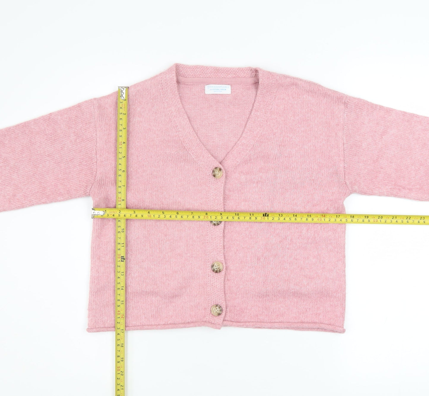Girls UK Size 14-15 Years Primark Pink Cardigan Jumper