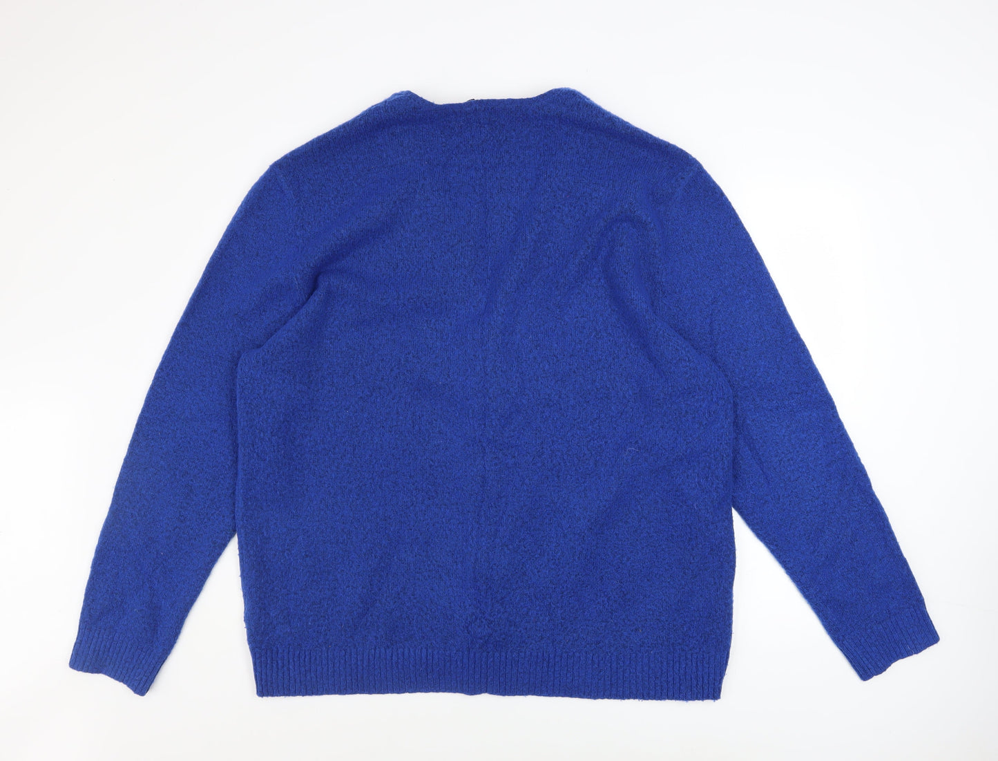 Mens UK Size XL H&M Blue Cardigan Jumper