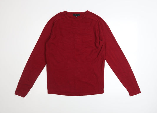 Mens UK Size S Red Herring Red Pullover Jumper