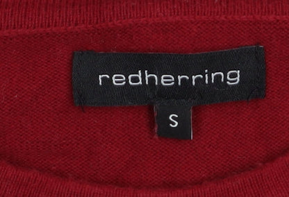 Mens UK Size S Red Herring Red Pullover Jumper