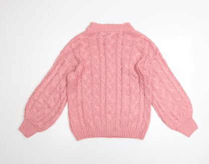 Womens UK Size 10 In the Style Pink Pullover Jumper