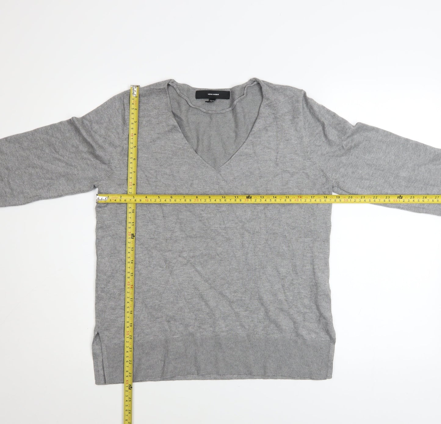 Womens UK Size S VERO MODA Grey Pullover Jumper