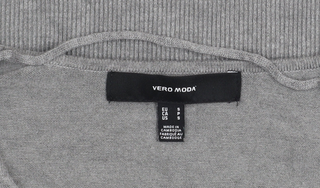 Womens UK Size S VERO MODA Grey Pullover Jumper