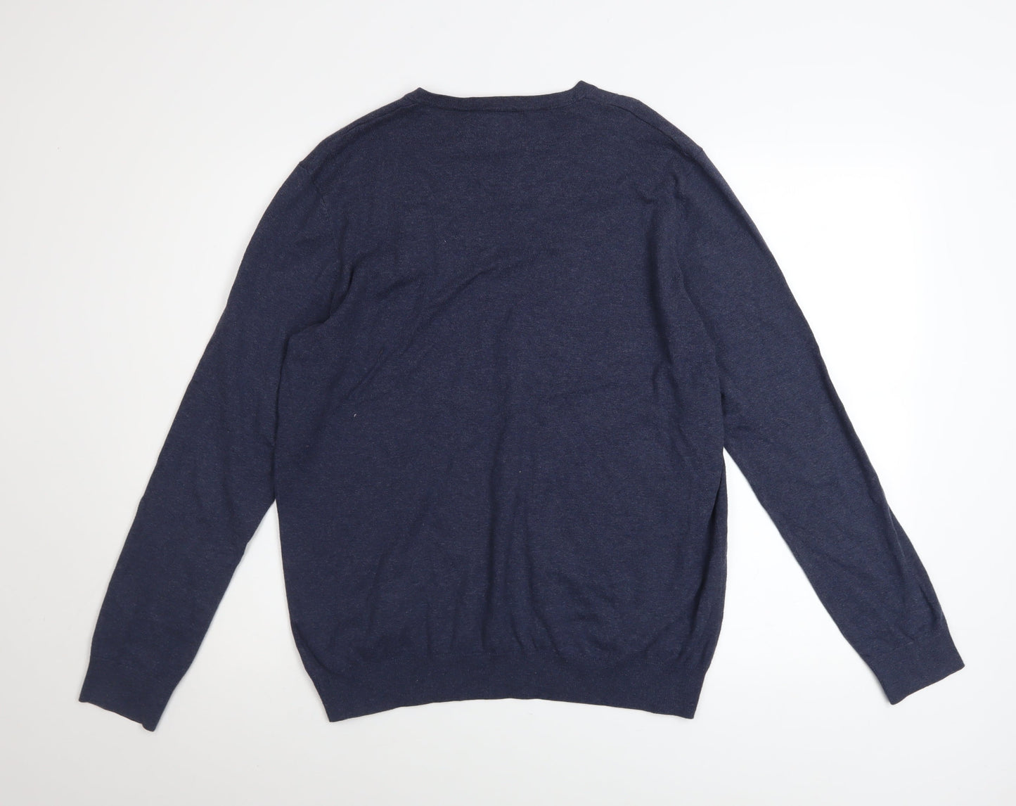 Mens UK Size M John Lewis Blue Pullover Jumper