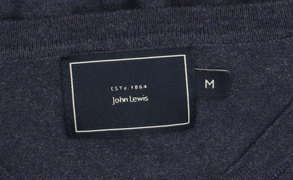 Mens UK Size M John Lewis Blue Pullover Jumper