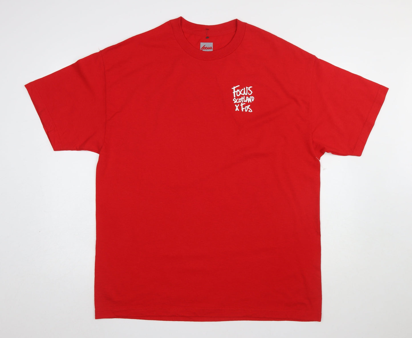 Mens UK Size XL Focus Red  T-Shirt