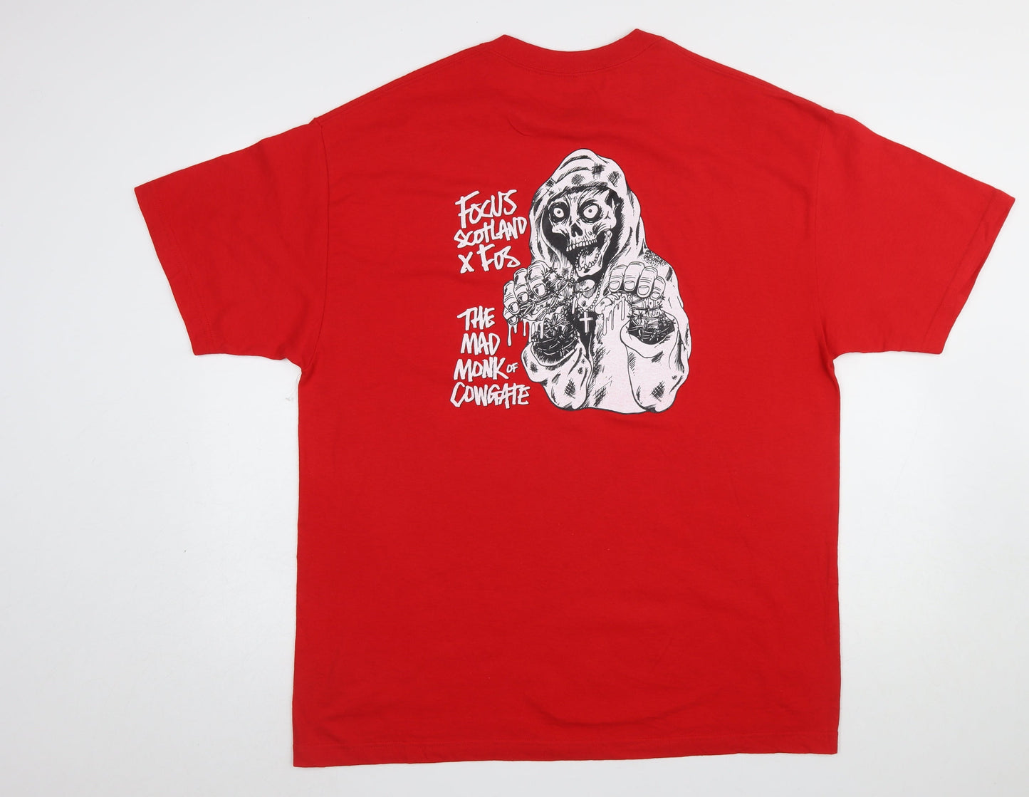 Mens UK Size XL Focus Red  T-Shirt