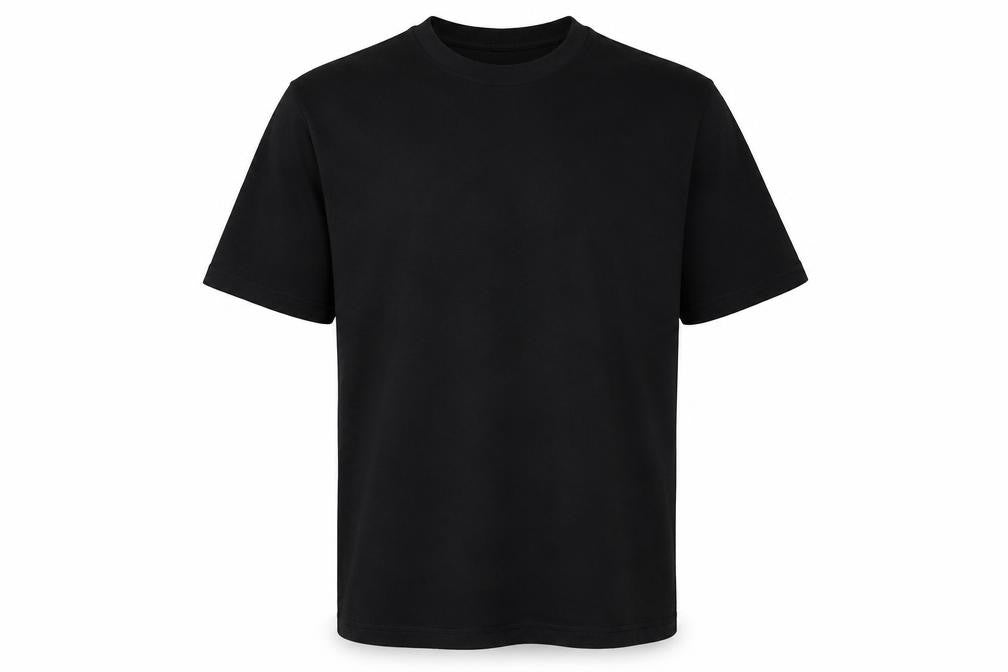 Mens UK Size M Port & Company Black  T-Shirt