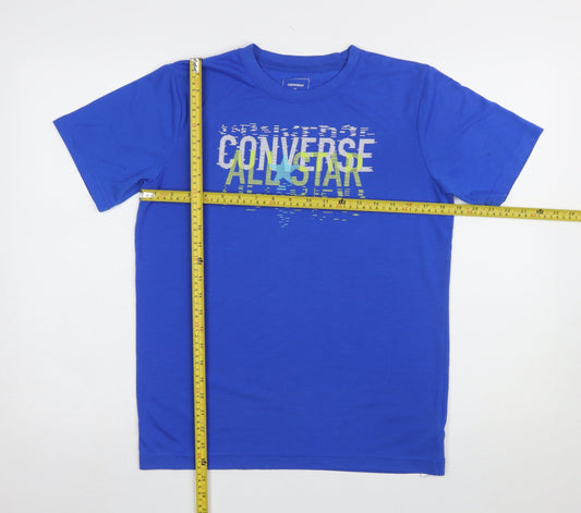 Boys UK Size 13-14 Years Converse Blue Basic T-Shirt