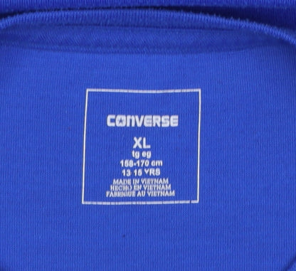 Boys UK Size 13-14 Years Converse Blue Basic T-Shirt