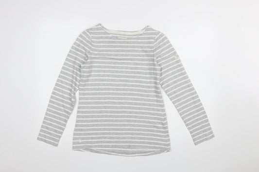 Womens UK Size 6 Joules Grey Basic T-Shirt