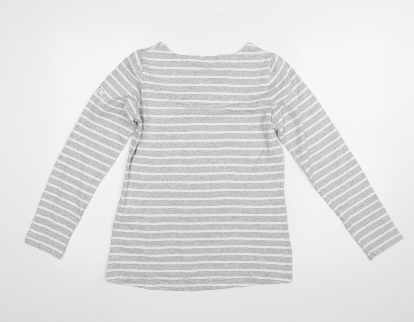 Womens UK Size 6 Joules Grey Basic T-Shirt
