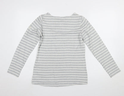 Womens UK Size 6 Joules Grey Basic T-Shirt
