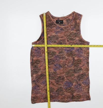 Womens UK Size M Jean Pascale Multicoloured Basic Tank