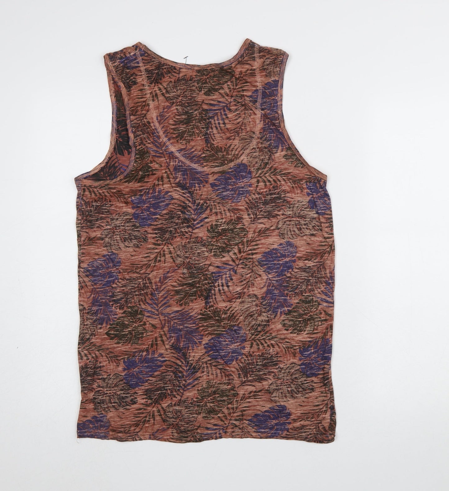 Womens UK Size M Jean Pascale Multicoloured Basic Tank