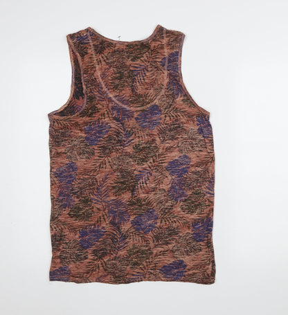 Womens UK Size M Jean Pascale Multicoloured Basic Tank