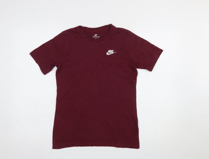 Boys UK Size 13-14 Years Nike Red Basic T-Shirt