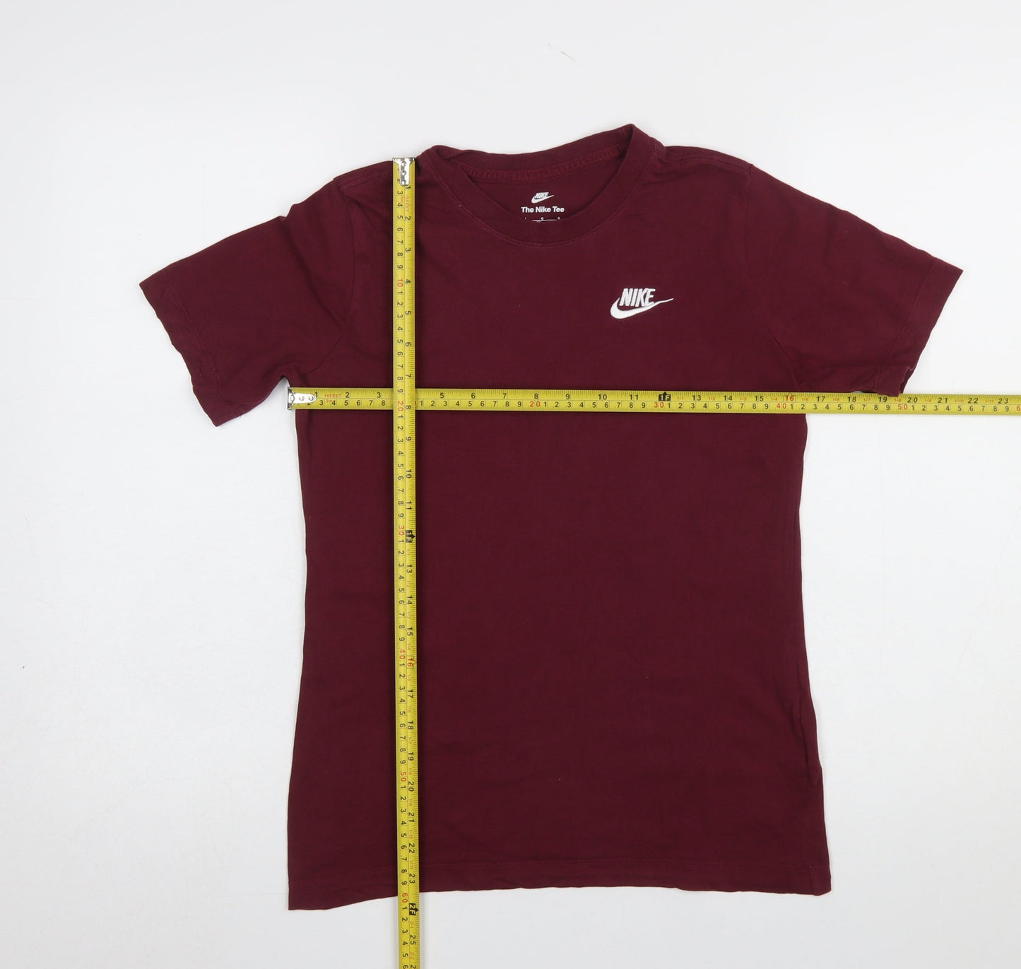 Boys UK Size 13-14 Years Nike Red Basic T-Shirt