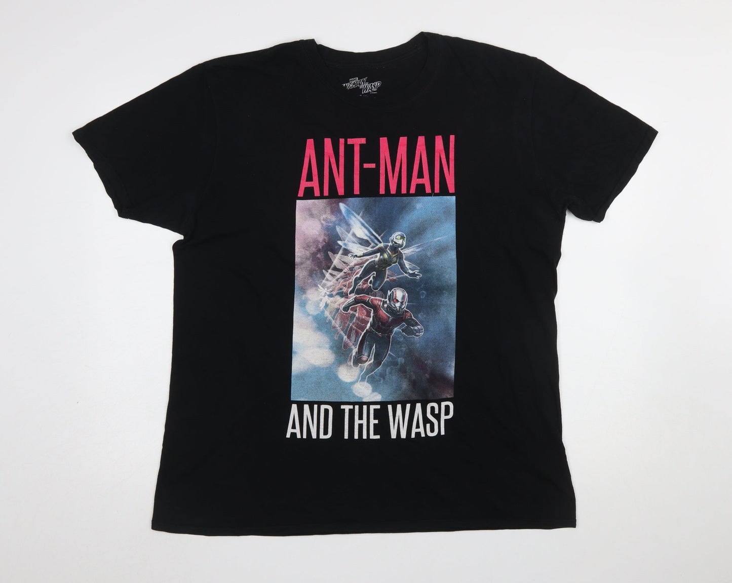 Mens UK Size XL Marvel Black  T-Shirt