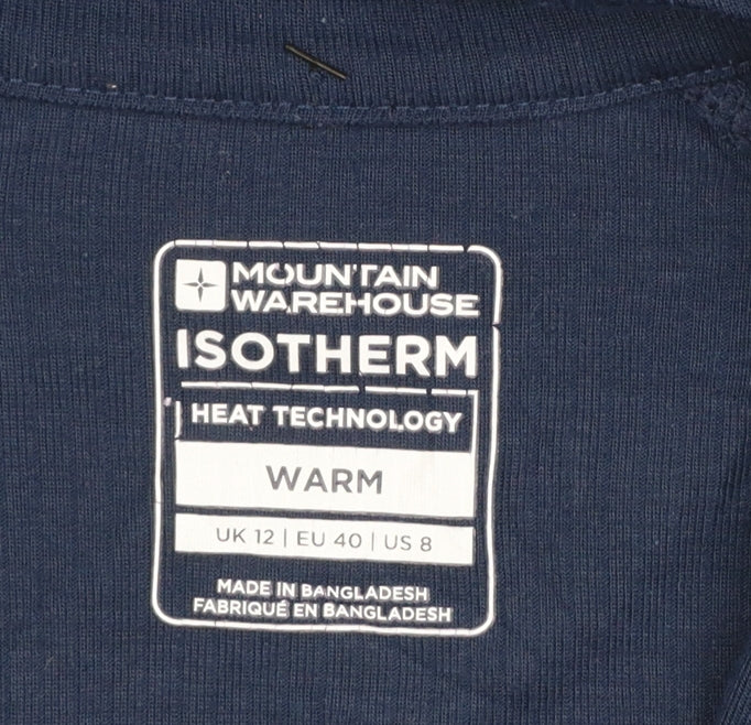 Womens UK Size 12 Mountain Warehouse Blue Basic T-Shirt