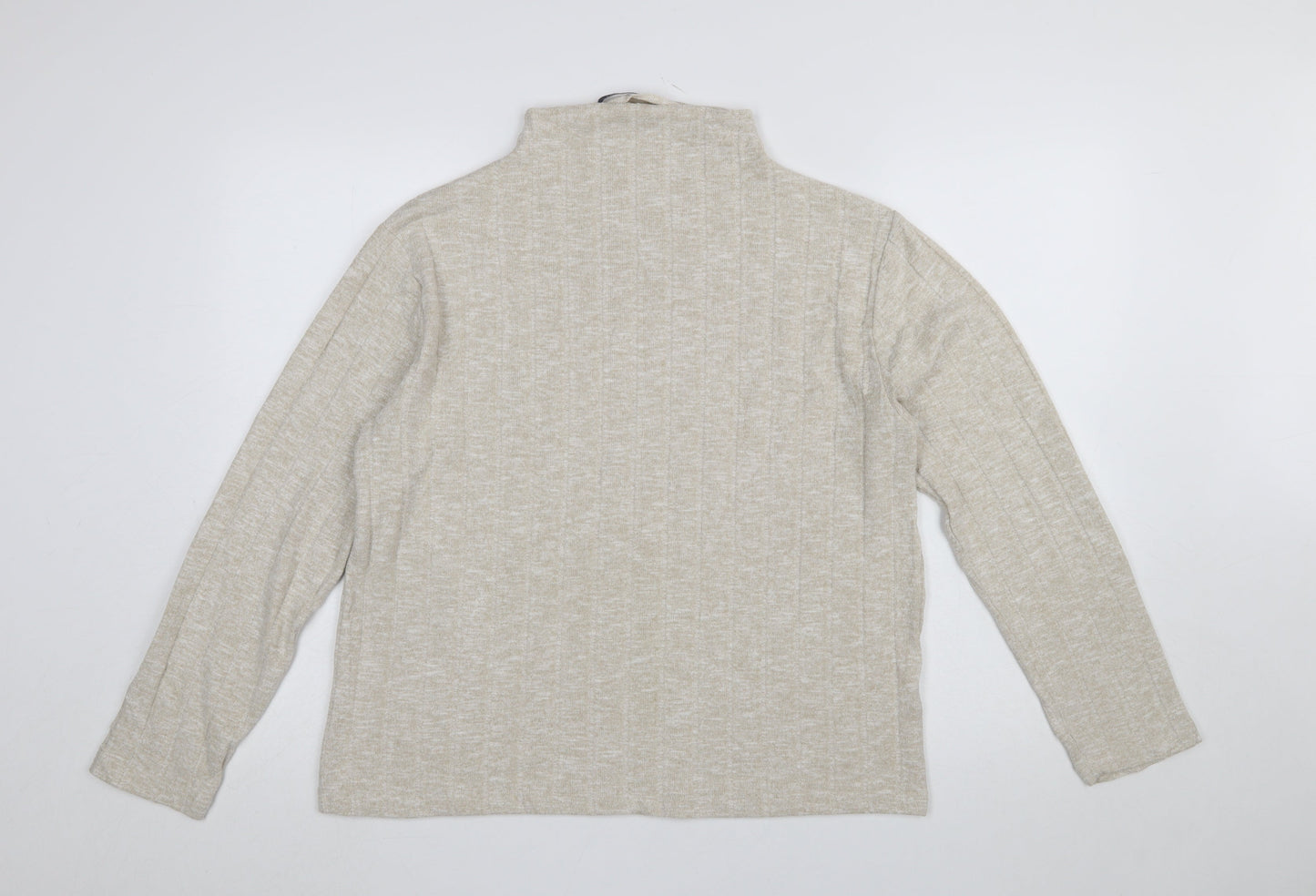 Womens UK Size 14 Marks and Spencer Beige Pullover Jumper