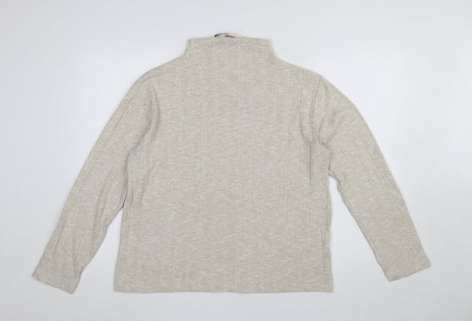 Womens UK Size 14 Marks and Spencer Beige Pullover Jumper