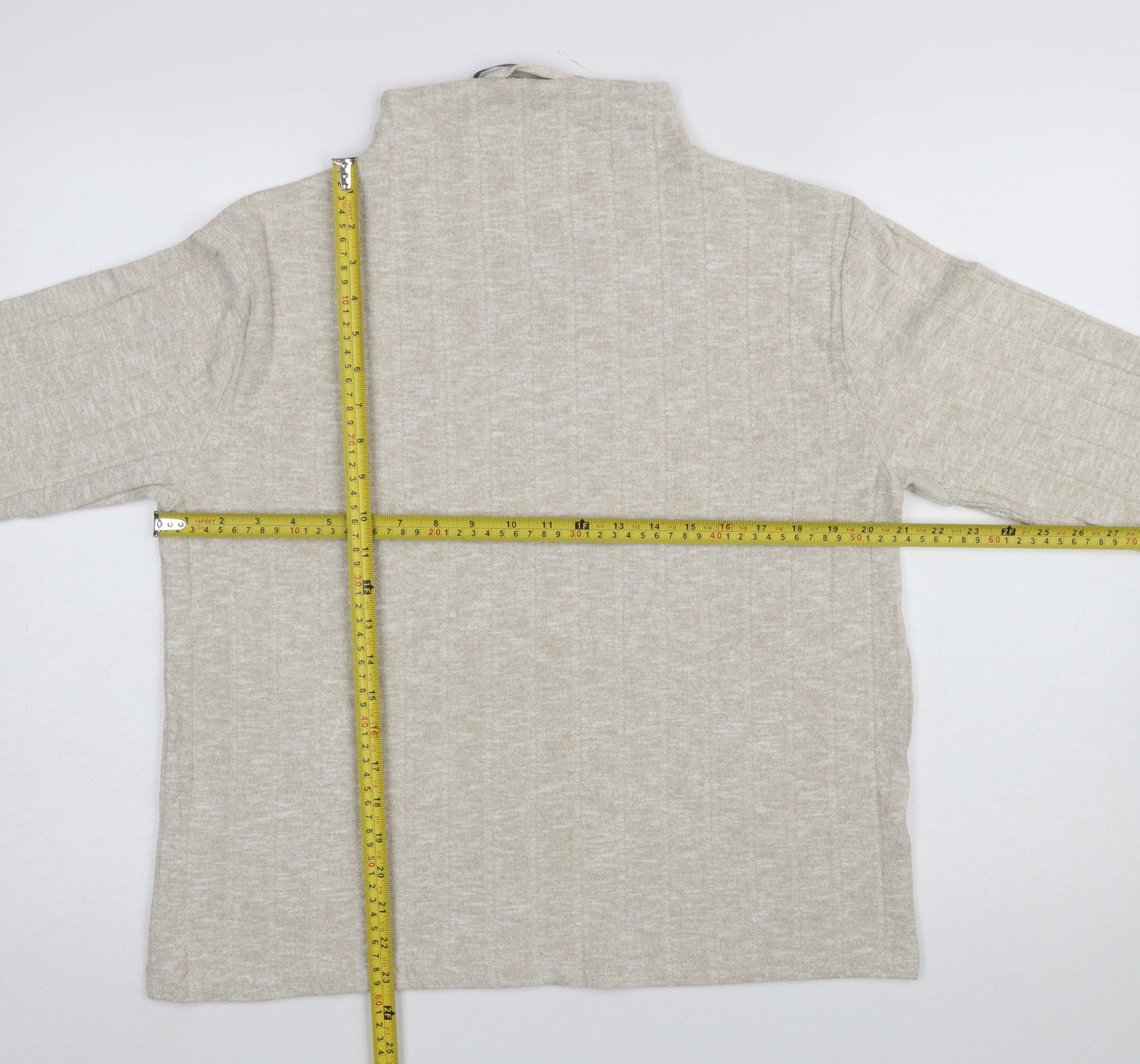 Womens UK Size 14 Marks and Spencer Beige Pullover Jumper