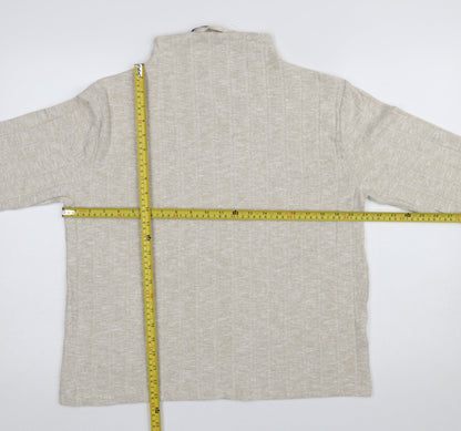 Womens UK Size 14 Marks and Spencer Beige Pullover Jumper