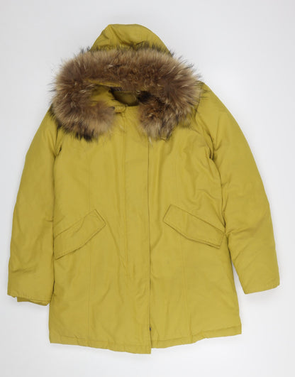 Womens UK Size M Gabor Active Wear Yellow Parka Coat
