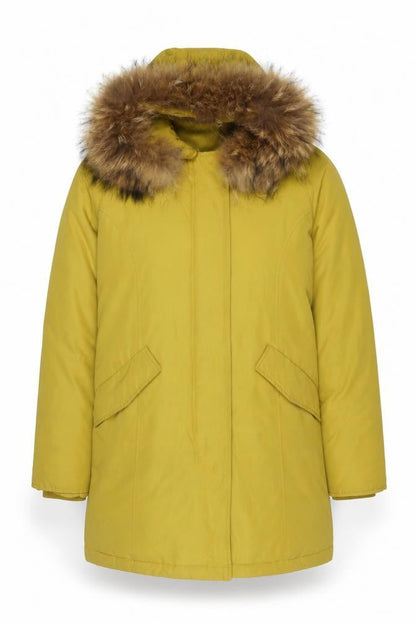 Womens UK Size M Gabor Active Wear Yellow Parka Coat