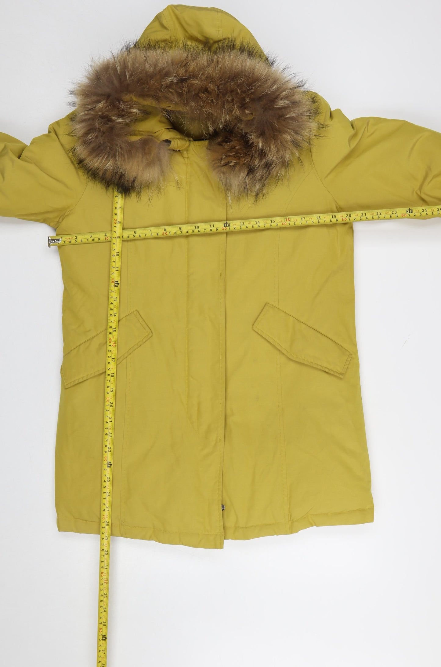 Womens UK Size M Gabor Active Wear Yellow Parka Coat