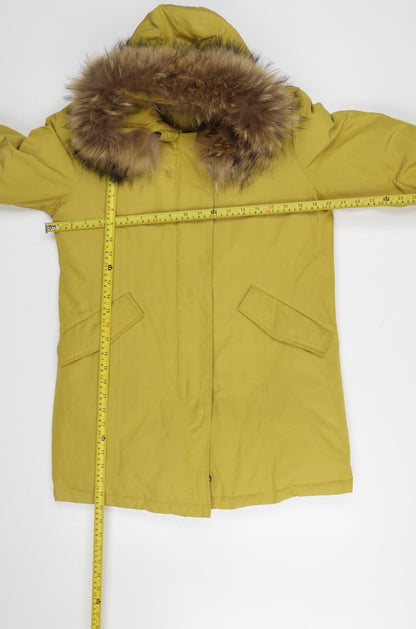 Womens UK Size M Gabor Active Wear Yellow Parka Coat