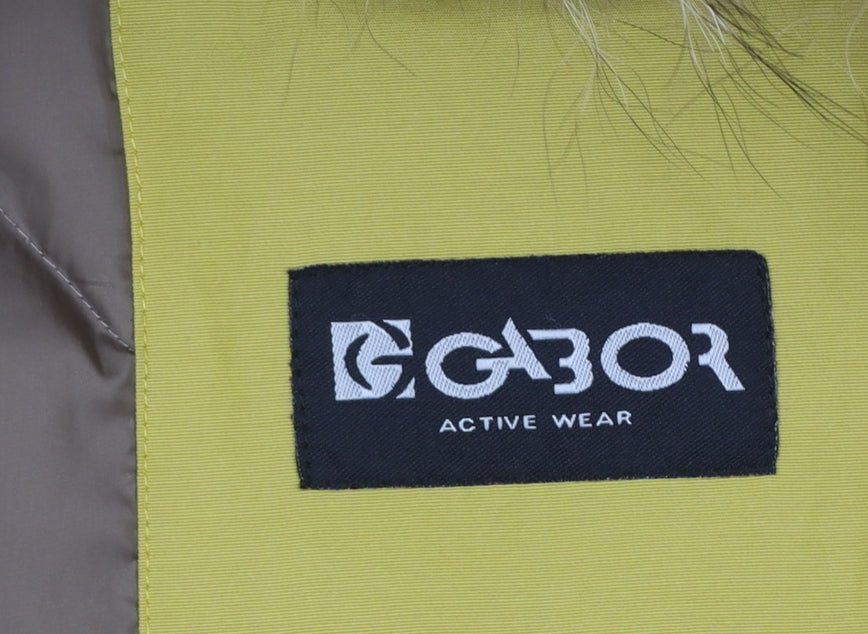 Womens UK Size M Gabor Active Wear Yellow Parka Coat