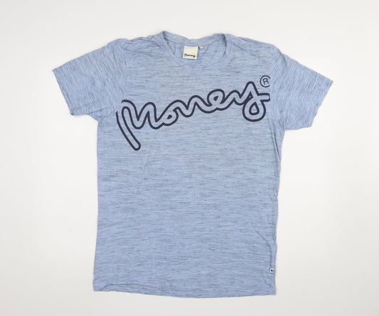 Mens UK Size M Money Blue  T-Shirt
