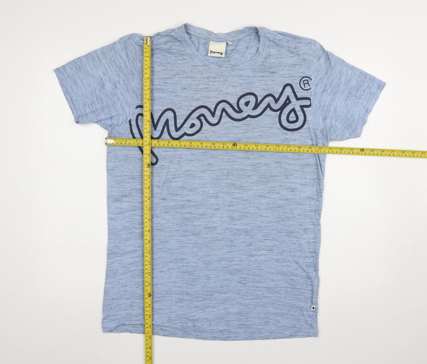 Mens UK Size M Money Blue  T-Shirt