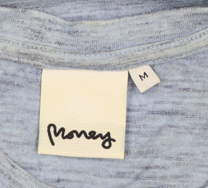 Mens UK Size M Money Blue  T-Shirt