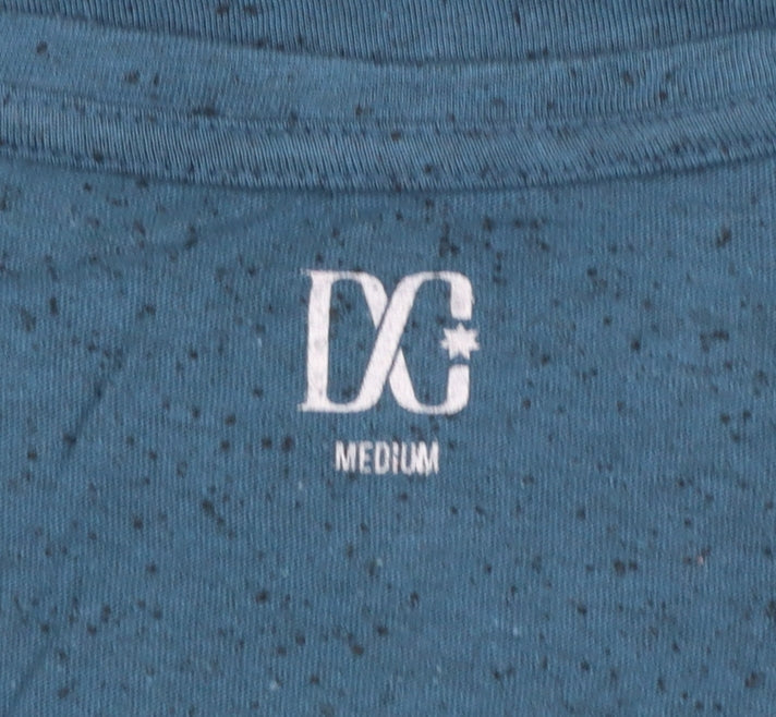 Womens UK Size M DC Blue Basic T-Shirt