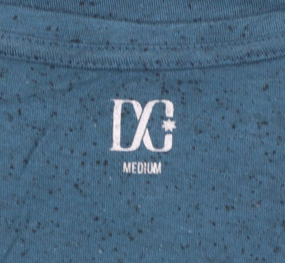 Womens UK Size M DC Blue Basic T-Shirt