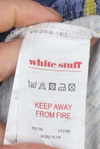 Womens UK Size 8 White Stuff Blue Basic T-Shirt