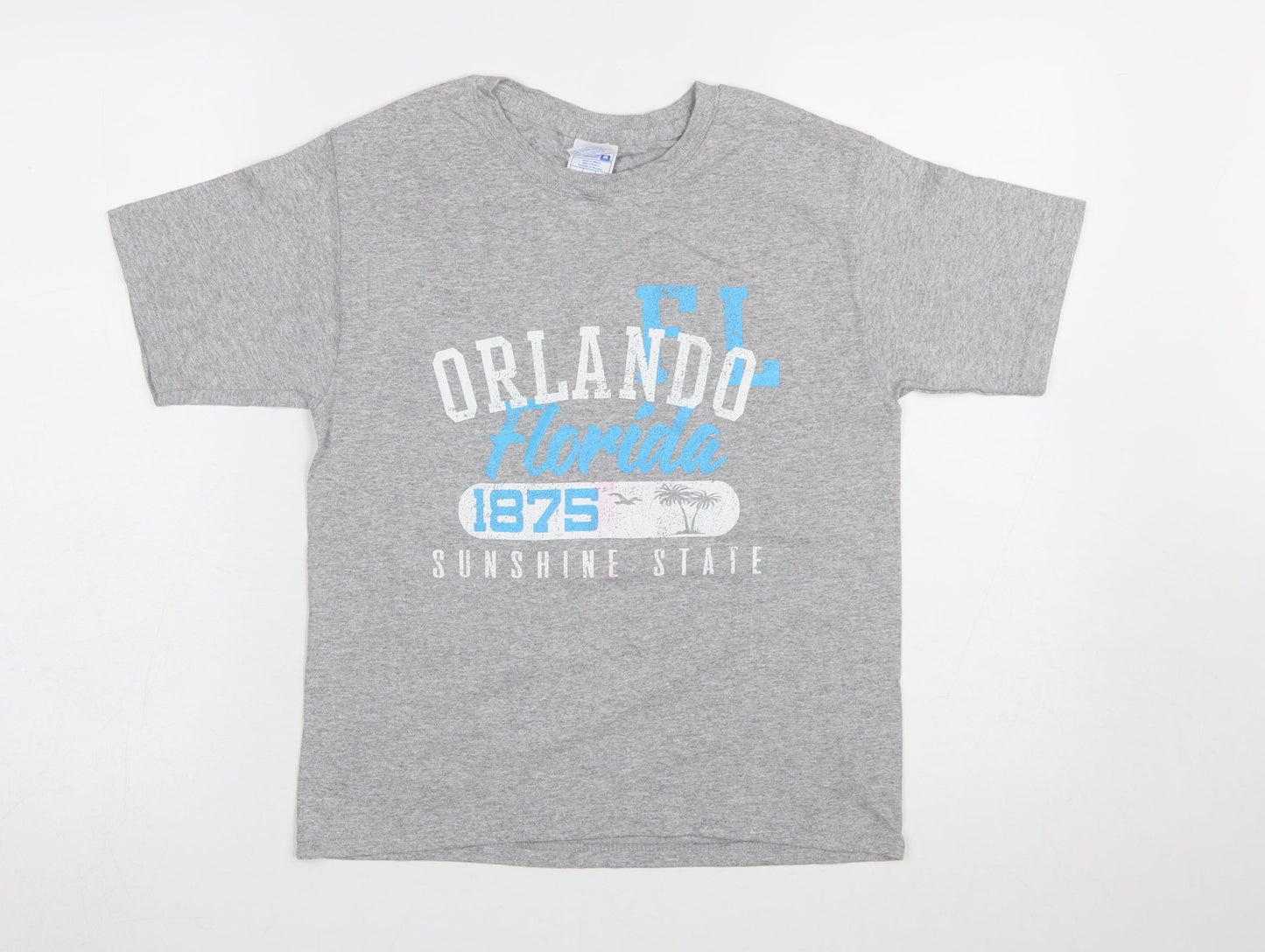 Teens UK Size S Yazbek Grey Basic T-Shirt