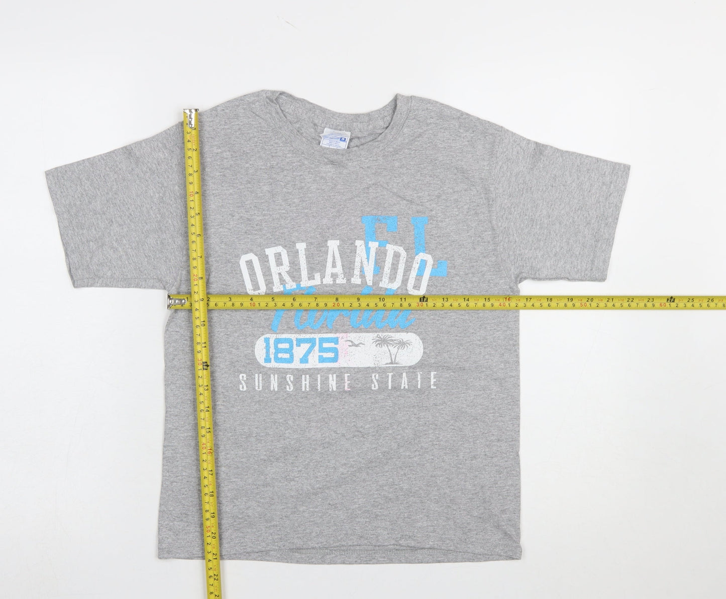 Teens UK Size S Yazbek Grey Basic T-Shirt