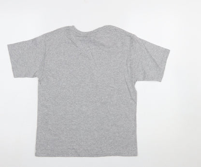 Teens UK Size S Yazbek Grey Basic T-Shirt
