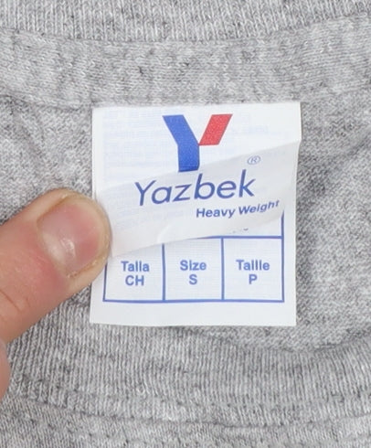 Teens UK Size S Yazbek Grey Basic T-Shirt