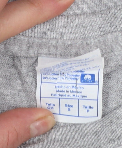 Teens UK Size S Yazbek Grey Basic T-Shirt