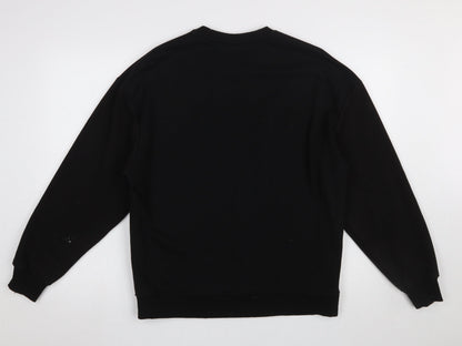 Womens UK Size XS Primark Black Pullover Sweatshirt